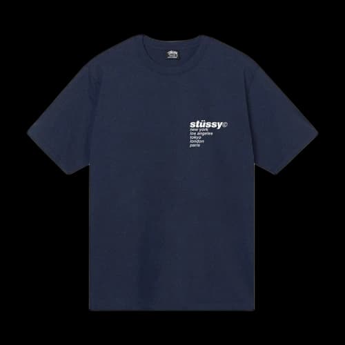 Stussy Strawberry Tee 'Navy'
