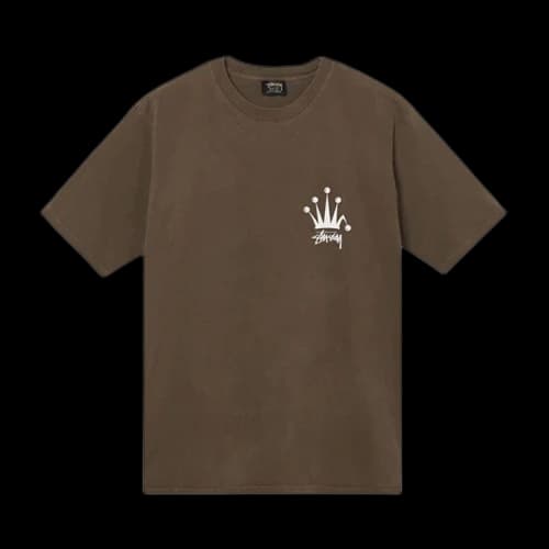 Stussy Regal Crown Pigment Dyed Tee 'Coffee'