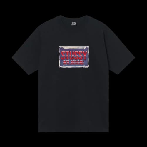 Stussy Plates Tee 'Black'