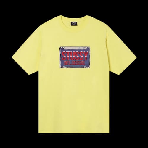Stussy Plates Tee 'Yellow'