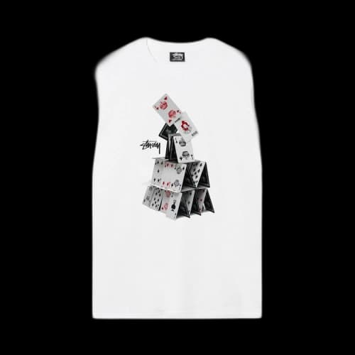 Stussy House Of Cards Tee White