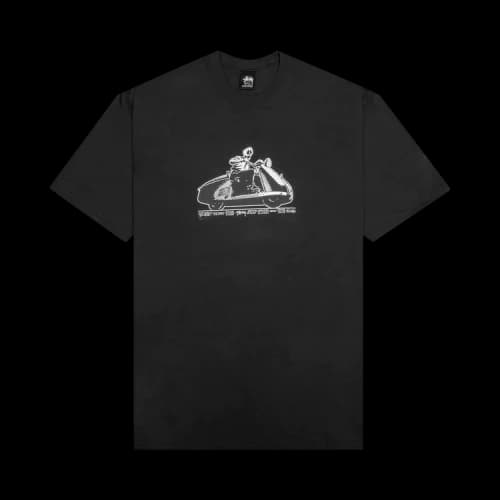 Stussy Skull Scooter Tee 'Black'