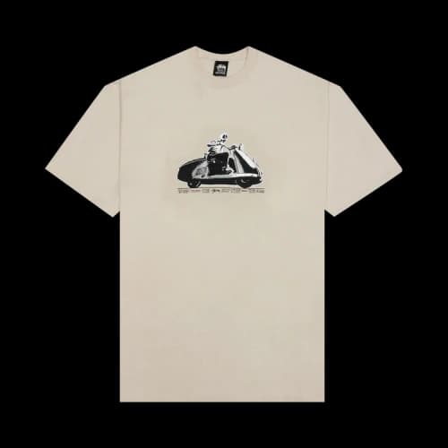 Stussy Skull Scooter T-Shirt 'Smoke'