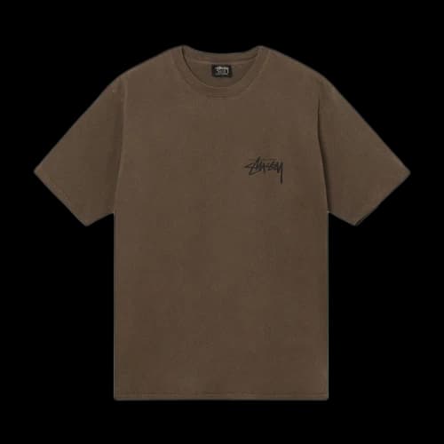 Stussy Big League Pigment Dyed Tee Coffee