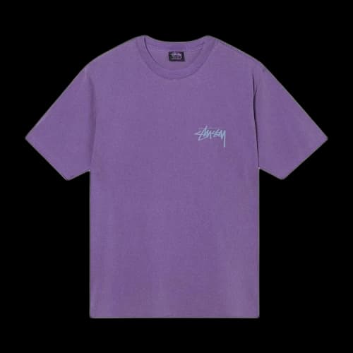 Stussy Big League Pigment Dyed Tee Purple