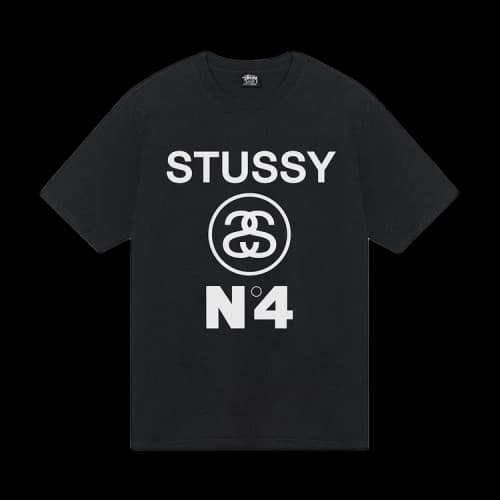 Stussy No.4 Pigment Dyed Tee 'Black'