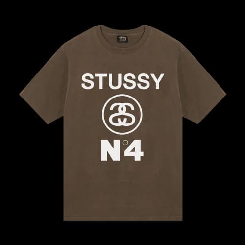 Stussy No.4 Pigment Dyed Tee Coffee
