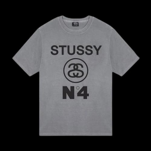 Stussy No.4 Pigment Dyed Tee Grey