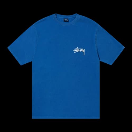 Stussy Skate Posse Pigment Dyed Tee 'Blue'