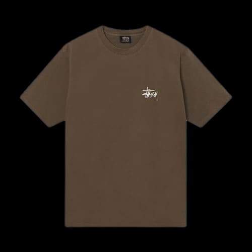 Stussy Basic Pigment Dyed Tee Coffee