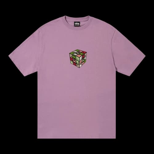 Stussy Cube Tee 'Orchid'