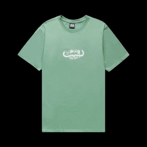 Stussy Wreath Tee 'Green'