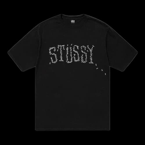 Stussy Ants Pigment Dyed Tee 'Black'