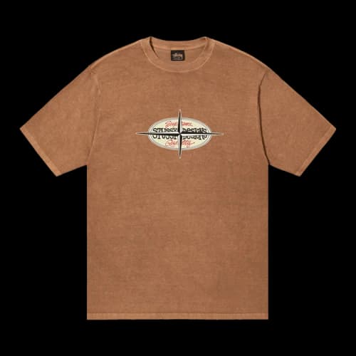 Stussy Points Pigment Dyed Tee 'Almond'