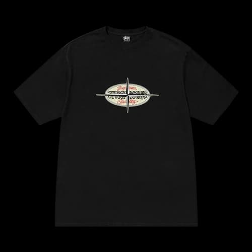 Stussy Points Pigment Dyed Tee 'Black'