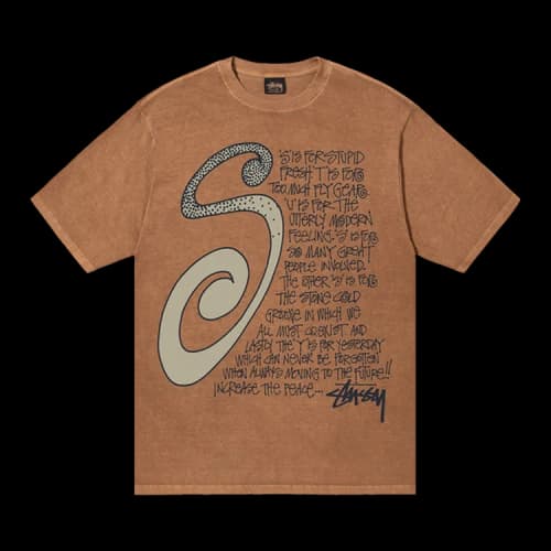 Stussy S Talk Pigment Dyed Tee 'Almond'