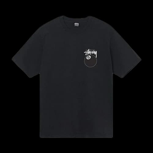 Stussy 8 Ball Pigment Dyed Tee 'Black'