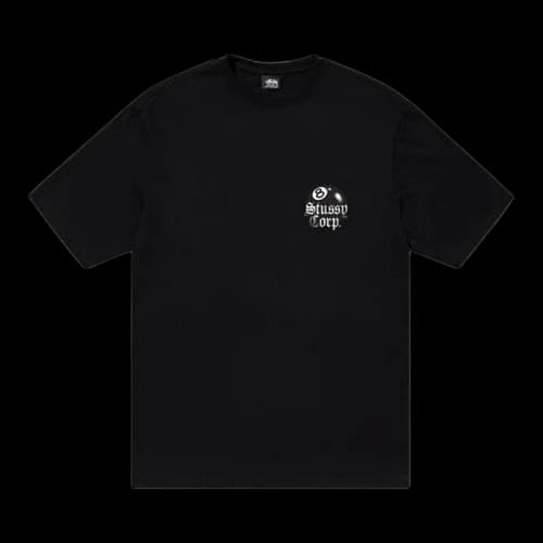 Stussy 8 Ball Corp. Tee Black