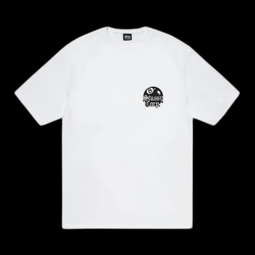 Stussy 8 Ball Corp. Tee White