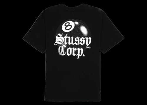 Stussy 8 Ball Corp. Tee Black