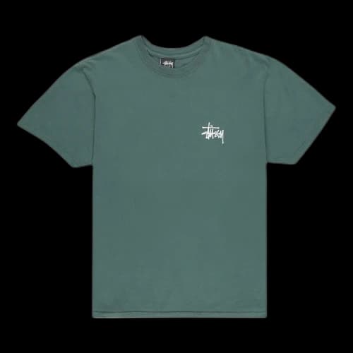 Stussy Basic Pigment Dyed T-Shirt 'Forest'