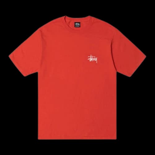 Stussy Basic Pigment Dyed Tee 'Tomato'