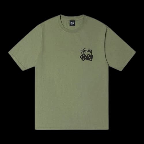 Stussy Dice Pigment Dyed Tee Artichoke