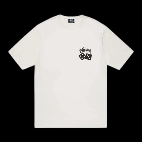 Stussy Dice Pigment Dyed Tee 'White'