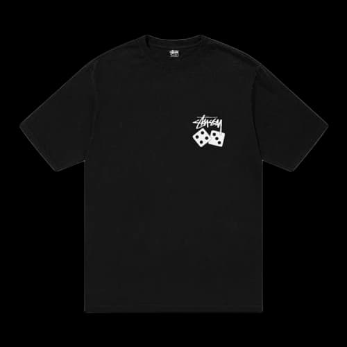 Stussy Dice Pigment Dyed Tee 'Black'