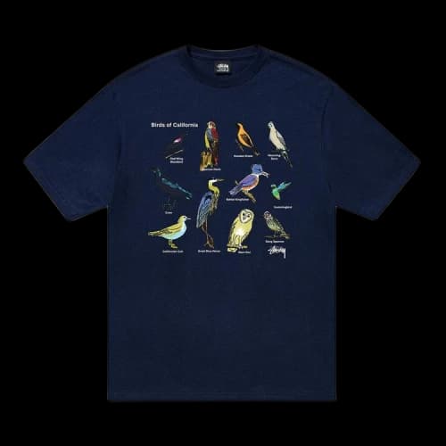 Stussy California Birds Tee Navy
