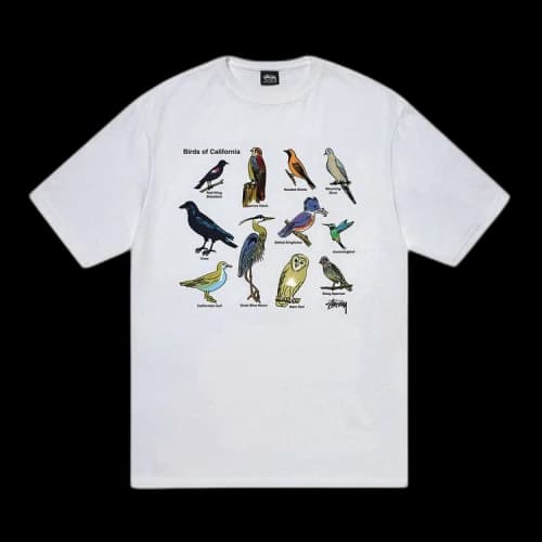 Stussy California Birds Tee White