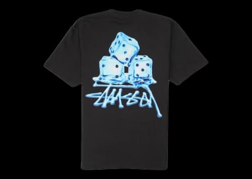 Stussy Melted Tee Black