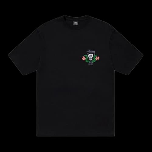 Stussy Skull Crest Tee Black