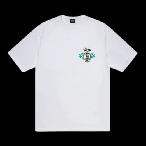 Stussy Skull Crest Tee White