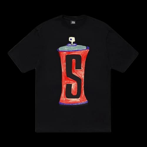 Stussy Spraycan Tee Black