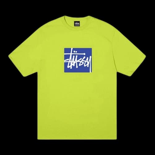 Stussy Stock Box Tee Keylime
