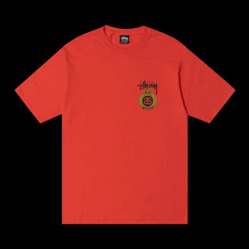 Stussy Crown Wreath Pigment Dyed Tee 'Tomato'