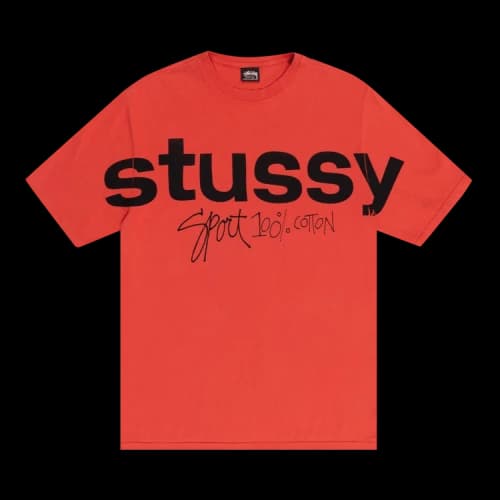 Stussy Sport 100% Pigment Dyed Tee 'Tomato'