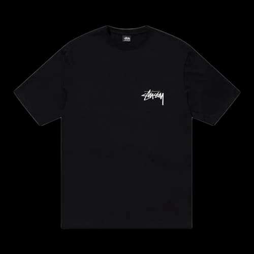 Stussy Gold Lion Tee Black