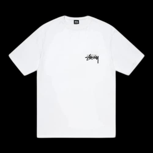 Stussy Gold Lion Tee White