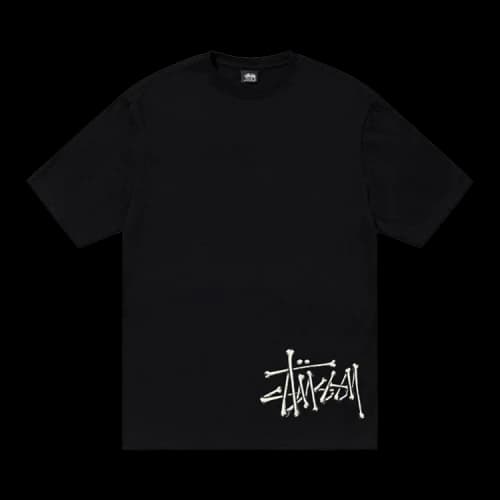 Stussy Bones Stock Tee Black