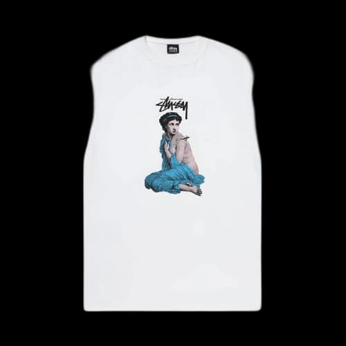 Stussy Lady Rome Tee White