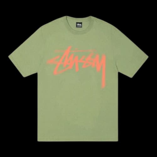 Stussy Dizzy Stock Tee 'Moss'