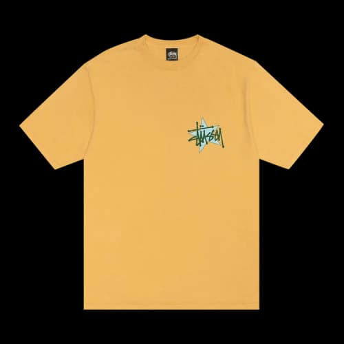 Stussy Star Tee Pigment Dyed 'Honey'