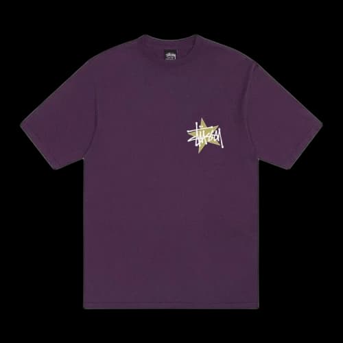 Stussy Star Tee Pigment Dyed 'Purple'
