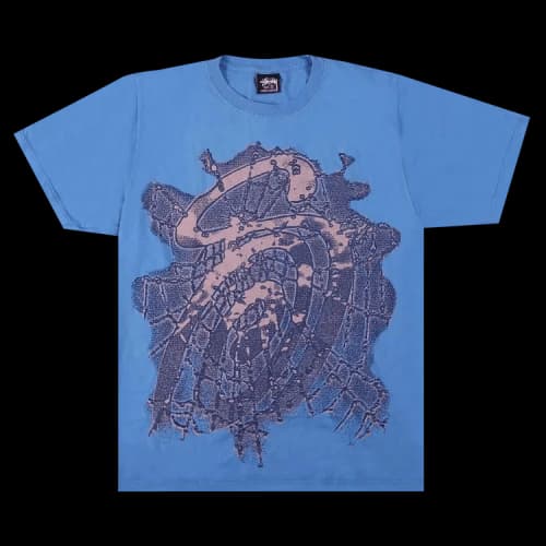 Stussy Web Pigment Dyed Tee Blue