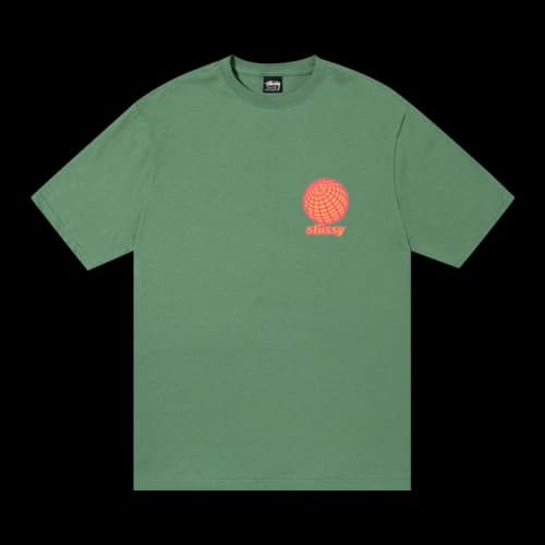 Stussy 8 Ball Grid Tee 'Green'