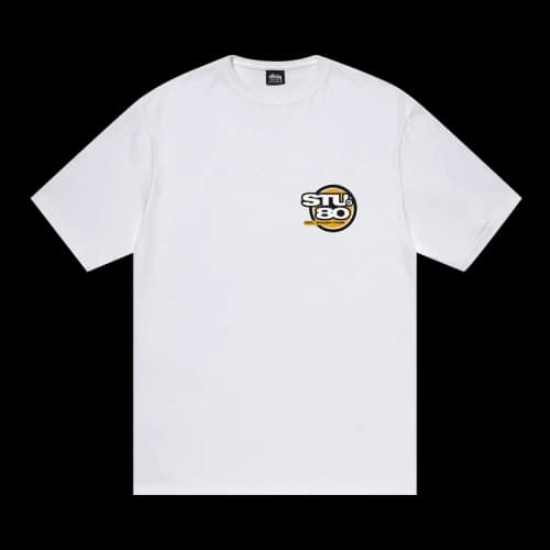 Stussy Hot 80 Tee 'White'