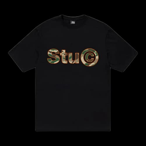 Stussy Stu C. Camo Tee Black