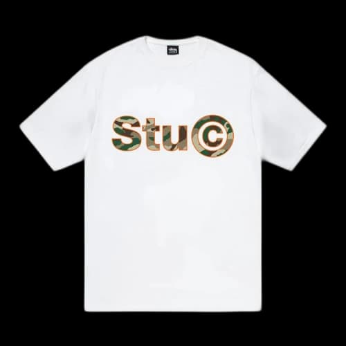 Stussy Stu C Camo Tee White